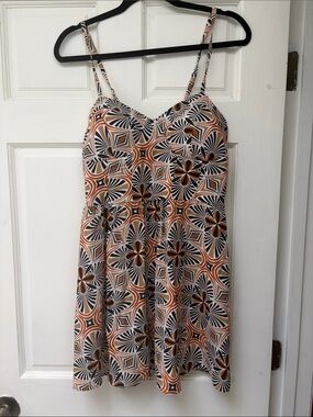 Retro Print Fit N Flare Mini Dress